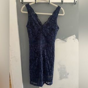 Teeze Me Blue Lace Mini Dress Sz 5 Used